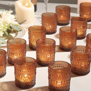 Flickering Flameless Wax Coated Candles: Set of 3 Battery-Operated LED with Remote with Timer (Black Small Check)