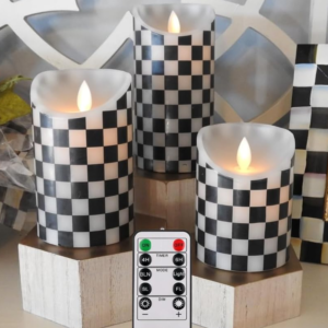 6Pack Glass Flickering Flameless Candles with Remote, 2"X3" Real Wax Votive Candles Battery Operated, Small Electric LED Candles for Wedding Home Decor, w/4 Timers+2 Lighting Modes [Gold]